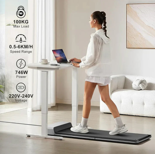 Foldable Under Desk Treadmill – Space-Saving with Remote