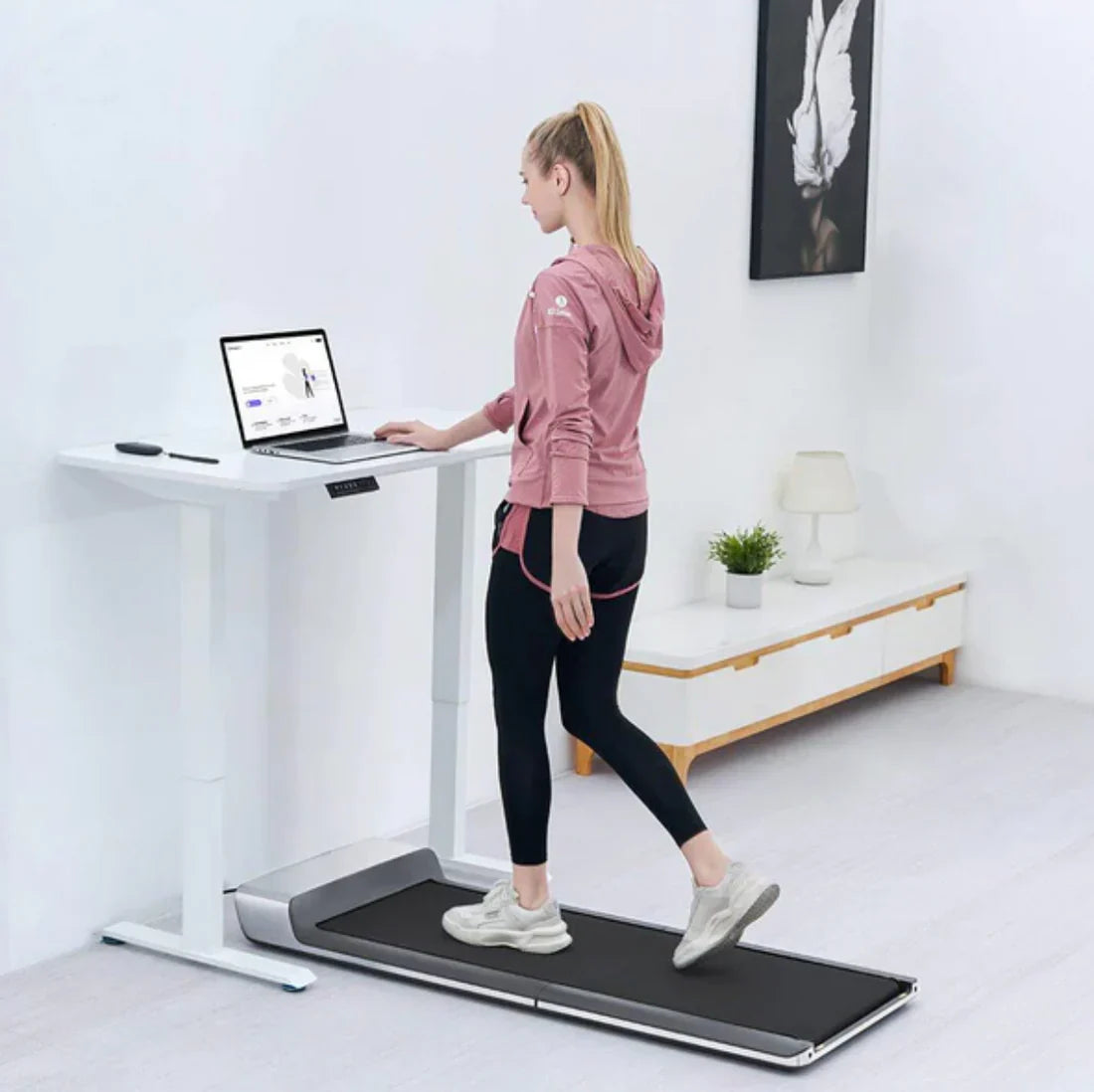 Foldable Under Desk Treadmill – Space-Saving with Remote