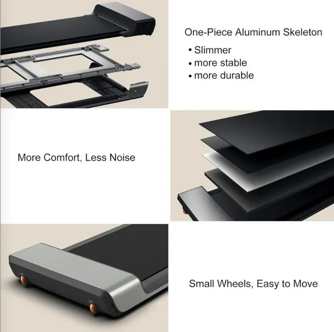 Foldable Under Desk Treadmill – Space-Saving with Remote